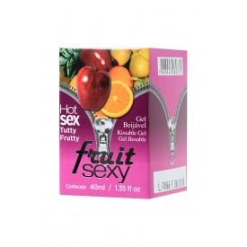 Массажное масло FRUIT SEXY Tutti-frutti с фруктовым ароматом и разогревающим эффектом - 40 мл.